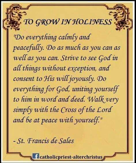 St. Francis de Sales on how to grow in holiness. Birthday Wishes To My Husband, To My Husband In Heaven, My Husband In Heaven, Husband In Heaven, Gifts From God, Catholic Doctrine, Saint Quotes Catholic, Birthday In Heaven, Birthday Wishes For Myself