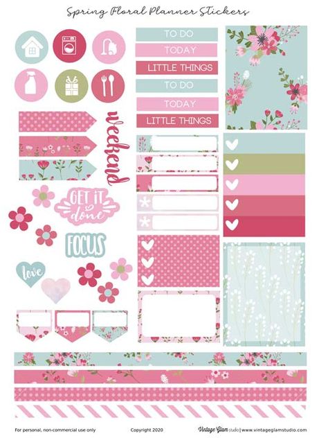 Recollections Planner, Erin Condren Planner Stickers, Pink Planner, Types Of Planners, Hobonichi Planner, Floral Planner, Weekly Planners, Print Planner, Erin Condren Planner