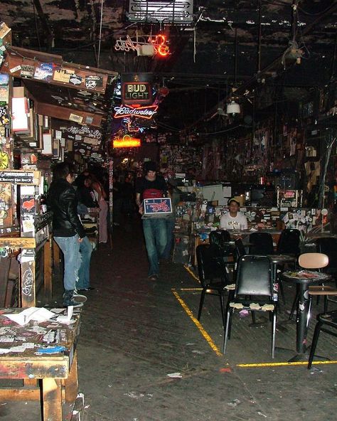 CBGB, the temple of punk. Standing by the stage, looking toward the front. Cbgb Punk, Steet Style, Punks Not Dead, Metal Mulisha, Music Venue, The Temple, Mecca, The Stage, House Party