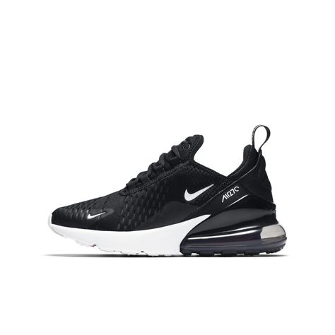 Nike Air Max 270 Big Kids' Shoe Size Nike Kids Shoes, Air Max 90 Leather, Black Nike Shoes, Nike Air Shoes, Nike Shoes Air Max, Cute Nike Shoes, Accessories Style, Cute Nikes, Nike Air Max 270