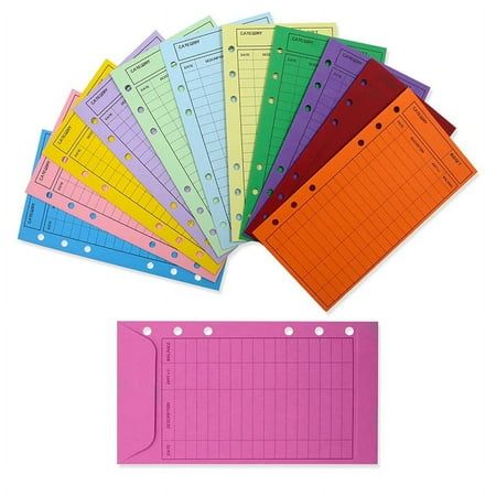 Perforated Design: The vertical layout of the cash budget envelopes, which have been pre-punched, allows you to store them in a binder to use with your ledger, very convenient to use Multiple Colours: our budget sheets contain twelve different colours in total. More colourful, you can pick the colours to suit your preference and also distinguish between different types of budgets according to the different colours. Thicker Design: This cash expense tracker sheets is made of a thicker material, w Money Organizer, Savings Money, Cash Budget Envelopes, Cash Budget, Budget Sheets, Budget Envelopes, Cash Envelope System, Envelope System, Cash Envelope