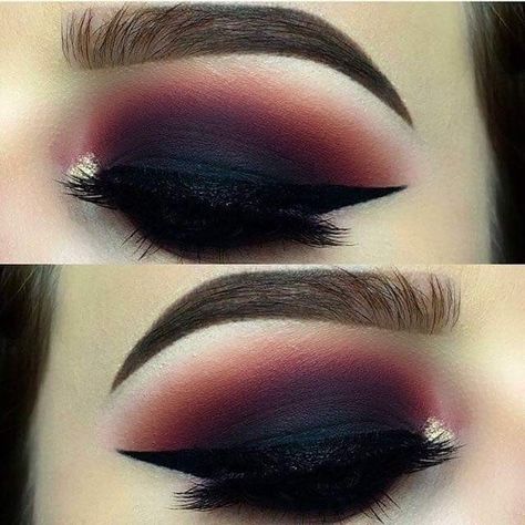 Maquillage Goth, Goth Makeup Tutorial, Goth Eye Makeup, Makeup Dark, Black Eye Makeup, Eye Makeup Images, Dark Eye Makeup, Dark Eyeshadow, Dramatic Eye Makeup