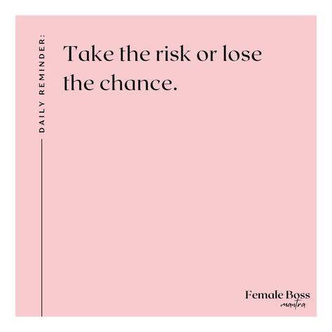 Girllll, it's about time you started saying YES to opportunities that come your way. You have to be willing to take risks in order to succeed. 💯💯 #quotesdaily #quotesforyou #quotestagram Saying Yes, Take Risks, About Time, Daily Reminder, Boss Lady, Be Yourself Quotes, Quotes, Quick Saves