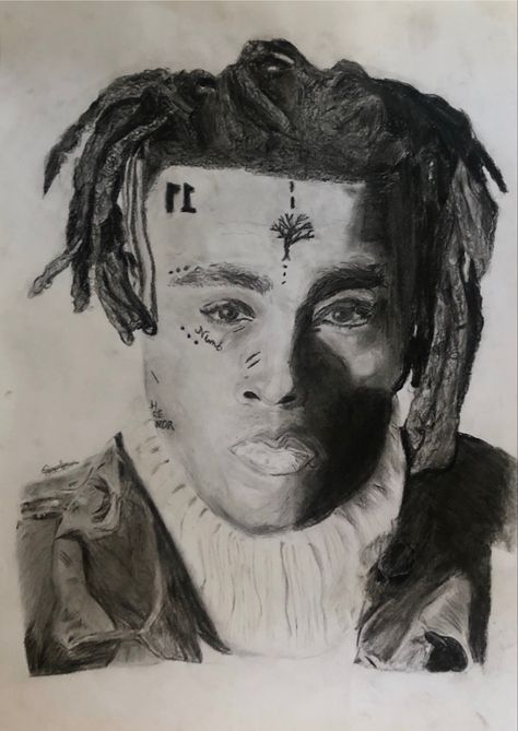 Drawn with Charcoals and Took three day proud of this #llj #xxxtentacion #drawing Xxxtentaci̇on Drawing, Xxxtentacion Drawing, Poison Tree, Realistic Drawing, Realistic Drawings, Historical Figures, Male Sketch, Drawings, Funny