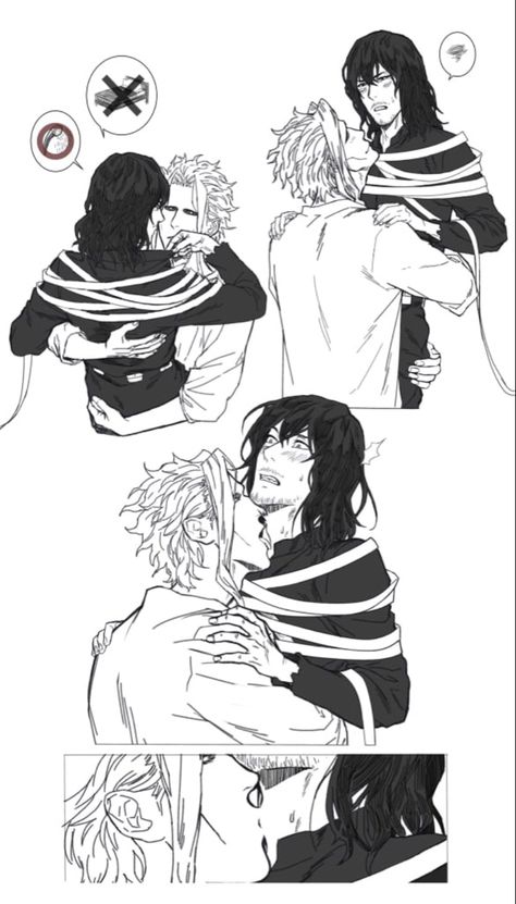 Fantasy Romance Art, My Hero Academia Eraserhead, Bakugo Katsuki Fanart Cute, Band Jokes, Anime Soul, Romance Art, Hottest Anime Characters, All Might