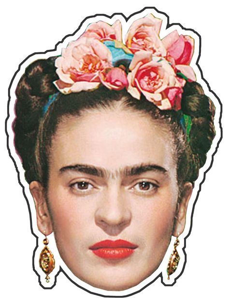 Frida Kahlo Free Printable Masks. | Oh My Fiesta! in english Frida Kahlo Reference, Frida Kahlo Line Drawing, فريدا كاهلو, Frida Kahlo Drawing, Frida Kahlo Birthday, Freida Kahlo, Frida Kahlo Artwork, Frida Kahlo Paintings, Portrait Male