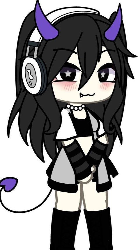 Gacha Life Sleep Outfits, Outfit Ideas Emo, Free Ocs, Cute Eyes Drawing, Emo Girl, Girls With Black Hair, Club Hairstyles, Club Outfit Ideas, Free Girl