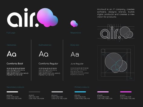 Logo Design Grid, Design Grid System, It Company Logo, Cosmos Logo, Circular Logo Design, Cloud Images, Design Grid, Eco Logo, Circular Logo