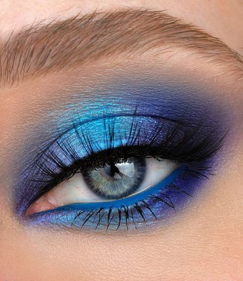 Eye Makeup Tips For Beginners, Eye Shadow Blue, Soft Pink Makeup, Uni Makeup, Soft Makeup Look, Blue Eyeshadow Palette, Grey Eye Makeup, Eye Makeup Images, Art Expressions