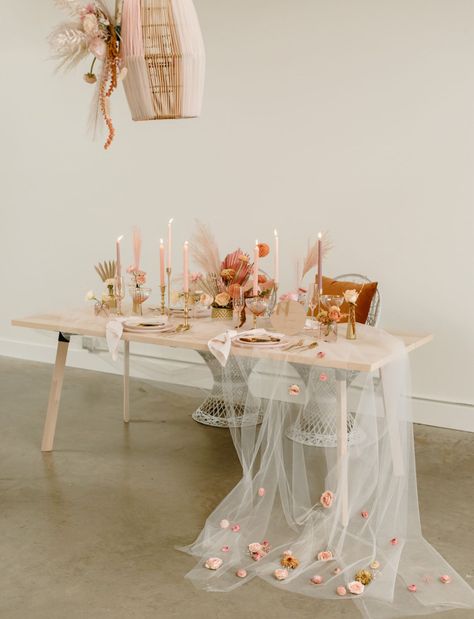 Sweetheart Table Simple, Whimsical Boho Wedding, Blush Backdrop, Ruffled Wedding Dress, Boho Wedding Inspiration, Birthday Table, Sweetheart Table, Decoration Table, Wedding Theme