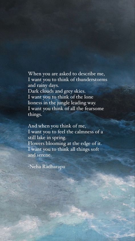 Sky People Aesthetic, Quotes Deep Meaningful Ocean, Poem About Thunderstorm, Waterfall Poems Poetry, Poems On Water, Quotes About Thunderstorms, Thunderstorm Quotes Beautiful, Ocean Beauty Quotes, Storm Poems Poetry