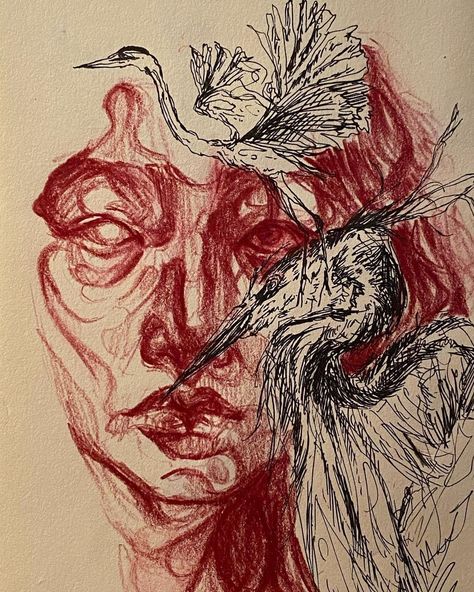 Face Ink Drawing, V Sketch, Arte Grunge, Arte Sketchbook, Arte Inspo, Art Drawings Sketches Creative, Ap Art, Art Inspiration Painting, Sketchbook Art Inspiration