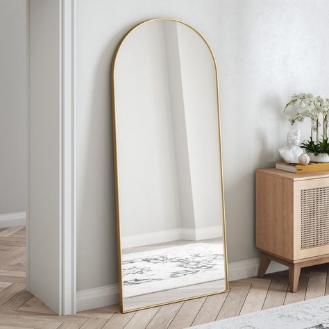 Don't risk 7 years of bad luck 🔮 We see a shiny new future for you with up to 20% off our best selling mirrors! 🌟 Arc Mirror, Gold Arch Mirror, Arched Full Length Mirror, Full Length Floor Mirror, Floor Standing Mirror, Luxe Bedroom, Interior Design Sketches, Arched Mirror, Metal Arch