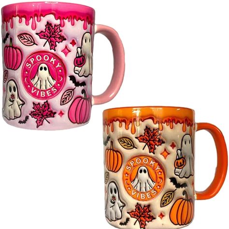 Pumpkin Coffee, Halloween Tumbler, Halloween Coffee, Ceramic Coffee Mug, Trick Or Treat, Coffee Cup, Coffee Lover, Ghost, Best Gifts