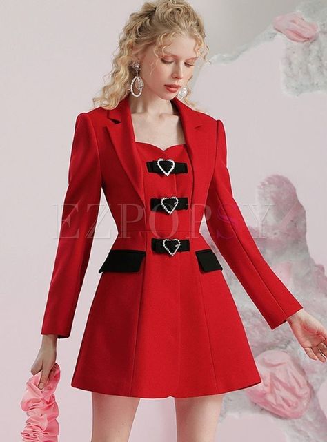 Lovecore Outfits, Lovecore Fashion, Hearts Decor, Vestidos Vintage, Heart Dress, Red Mini Dress, Mode Vintage, Character Outfits, Clue