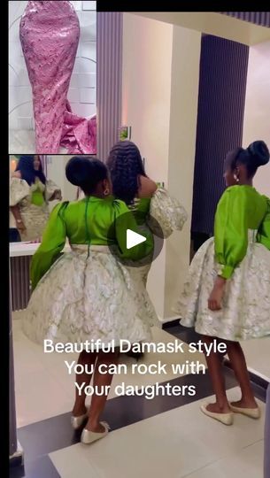 Damask Styles For Kids, Damask Gown Styles For Children, Damask Gown Styles, Damask Dress, African Print Fashion Dresses, Baby Gown, African Print Fashion, Fashion Sewing