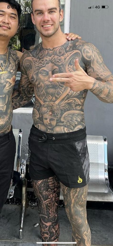 Men’s Full Body Tattoo, Mens Full Stomach Tattoo, Whole Body Tattoo Men, Chest And Stomach Tattoos Men, Full Stomach Tattoos Men, Stomach Tattoo Men, Men Stomach Tattoos, Full Chest Tattoo Men, Stomach Tattoos Men