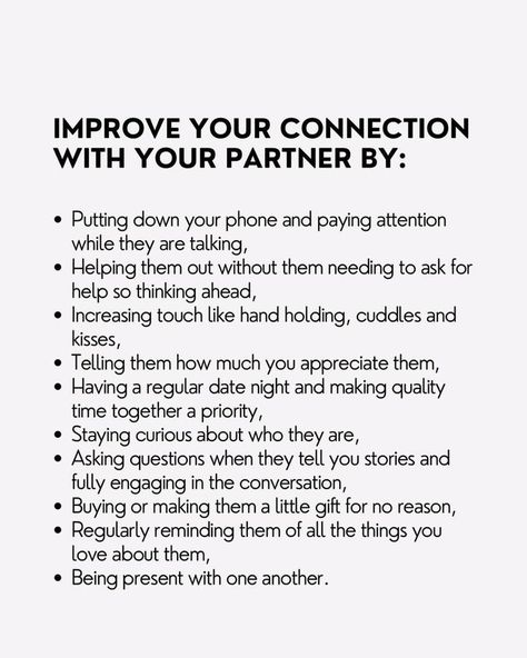 8 improve your connection with you partner Connection In Relationships, Improve Communication In Relationship, How To Save My Relationship, No Connection Quotes Relationships, Blessed Tattoos, Communication Quotes, New Relationship Advice, Emotional Intimacy, Intimate Questions