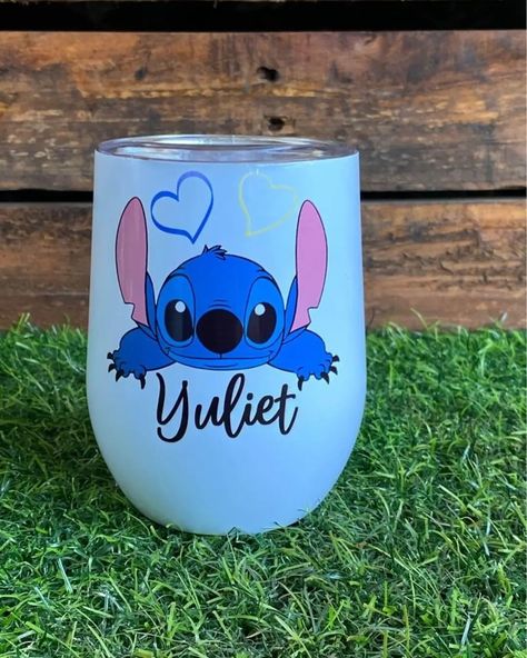 Personalized School Supplies Labels, Uv Dtf, Tumbler Gift, Stitch Disney, School Supplies, Sublimation Printing, Wine Glass, Tumbler, Cricut