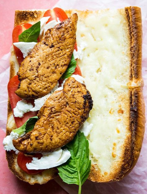 These Chicken Caprese Sandwiches are the perfect solution to looking for a quick lunch with big flavor. Melted mozzarella, fresh basil, and balsamic glazed chicken are stacks on a crusty toasted bread. The perfect sandwich for a soup and sandwich supper in the cold winter months. These sandwiches are easily customized for kids or picky eaters so everyone can enjoy lunch! Caprese Sandwiches, Chicken Caprese Sandwich, Glazed Chicken Breast, The Perfect Sandwich, Chicken Caprese, Balsamic Glazed Chicken, Perfect Sandwich, Caprese Sandwich, Caprese Chicken