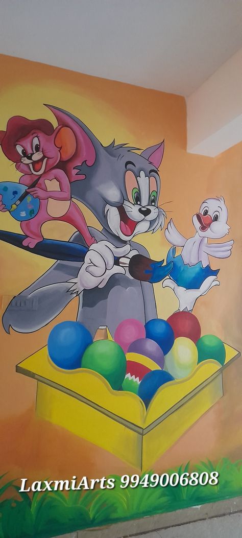 We do all Types of Cartoon wall paintings with schools All over India Cartoon Paintings, Cartoon Wall Painting, School Cartoon, Cartoon Painting, Cartoon Wall, Wall Paintings, School Pictures, 3d Cartoon, Painting For Kids