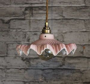 Welby Vintage Rose Ceramic Pendant Light - ceiling lights Victorian House Interiors, Ceramic Pendant Light, Metal Lamp Shade, Metallic Balloons, Industrial Pendant Lights, Industrial Pendant, Ceramic Pendant, Stoke On Trent, Brass Fittings