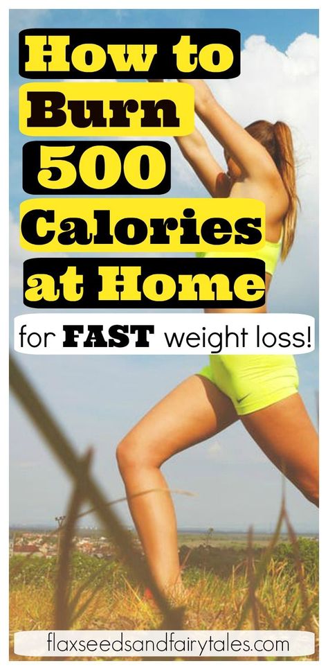 Burn 500 calories at home for fast and easy weight loss! Learn how to burn 500 calories a day with awesome activities and workouts you can do at home.  Use cardio and full body exercises to burn fat and get healthy now! #burn500calories #weightloss #workoutathome #burncaloriesathome #athomeworkout #HIIT Burn 500 Calories, 500 Calories A Day, Burn Calories Fast, Workouts For Beginners, Burning Workout, Full Body Workouts, Cardio Workouts, 500 Calories, Calories A Day