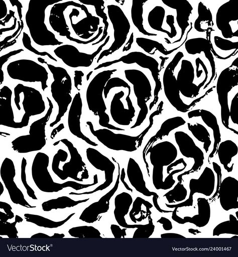 Camoflauge Wallpaper, Roses Abstract, Lace Inspiration, Black Brush, Roses Black, Print Design Pattern, Stencil Patterns, Black And White Wall Art, Flower Background