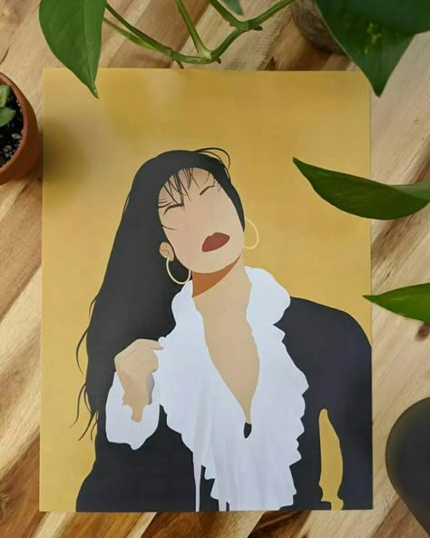 Selena Quintanilla Art, Cover Album, Mayan Art, Art Fan, Selena Quintanilla Perez, Small Canvas Paintings, Dope Cartoon Art, Canvas Painting Designs, Selena Quintanilla