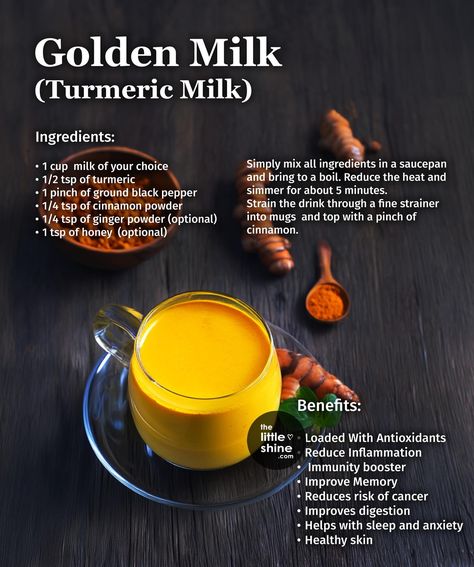 Turmeric Tea Benefits, Healthy Refreshing Drinks, Natural Medicines, Hot Drinks Recipes, Homemade Curry, Herbal Remedies Recipes, Anti Inflammation Recipes, Turmeric Milk, Turmeric Recipes