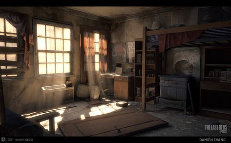 Animation Lighting, Safe House, Environment Art, Post Apocalypse, Design Animation, Anatomy Drawing, Last Of Us, Environmental Art, How To Run Longer