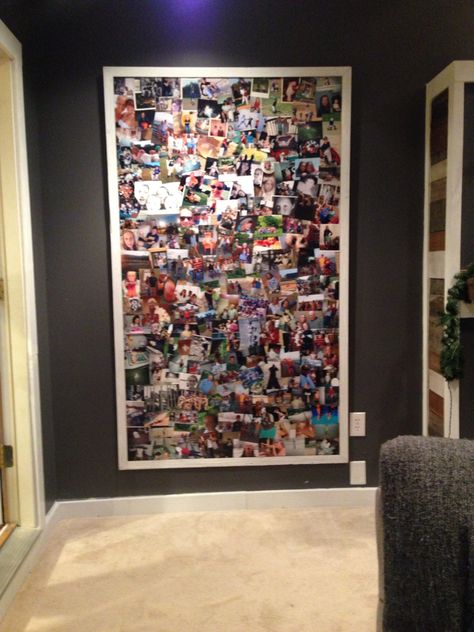 Giant Photo Wall, Trip Pictures, Photo Collage Diy, Photo Collage Wall, Collage Diy, Photo Wall Decor, Framed Photo Collage, Collage Picture Frames, Big Photo