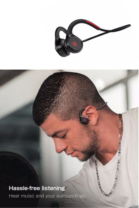 Bone Conduction Headphones, Open-Ear Bluetooth Headphones, Sport Headphones Wireless Running Headset for Workout Gym, Waterproof Bluetooth Headphones Built-in Mic Workout Headphones, Computer Desk Setup, Headphones Wireless, Best Headphones, Sports Headphones, Wireless Headset, Bluetooth Headset, Workout Gym, Bluetooth Headphones