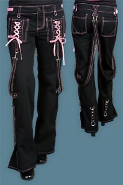 Hot Topic Fashion, Hot Topic Outfits, Old Hot Topic, Emo Pants, Pink Lace Corset, Corset Pants, Hot Topic Clothes, Tripp Pants, 2000s Outfit