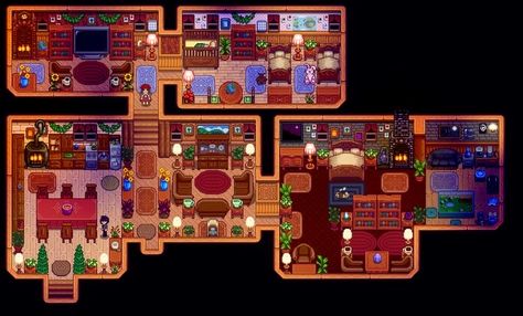 Valley House Design, Stardew Valley House Design, Stardew Valley House, Stardew Farms, Stardew Valley Layout, Stardew Valley Tips, Stardew Valley Farms, Organized Clutter, Stardew Valley Fanart