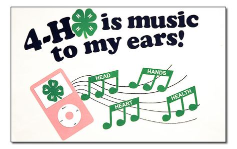 4-H is music to my ears 4h Banner Ideas, 4h Themes Ideas, 4 H Poster Ideas, 4-h Poster Ideas, Service Learning Projects, 4 H Club, Leadership Activities, Clear Thinking, Fair Projects