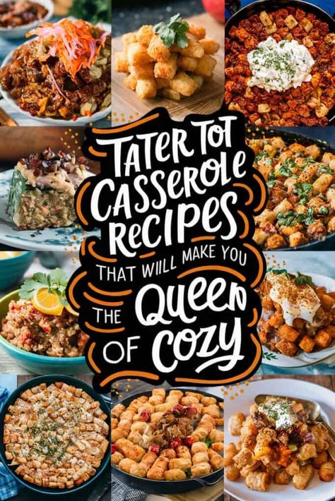 3 Tater Tot Casserole Recipes That Will Make You the Queen of Cozy (And Have Everyone Asking Tater Tot Dinner, Tater Tot Casseroles, Tot Casserole Recipes, Tot Recipes, Frozen Tater Tots, Tater Tot Recipes, Tater Tot Casserole Recipes, Spicy Cheese, Breakfast Casseroles