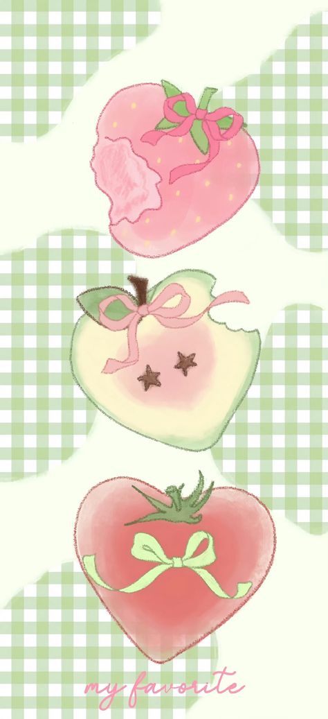 Strawberry Lockscreen, Cute Lockscreens Iphone, Cute Wallpaper Iphone, Cute Pink Background, Cute Lockscreens, Jelly Wallpaper, Cocoppa Wallpaper, Iphone Wallpaper Themes, Phone Wallpaper Patterns