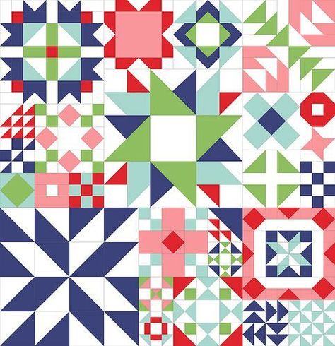 I am so excited to announce my very first quilt along at The Aqua Umbrella! I hope you will join me as we pick our favorite fabrics to create this fun sampler quilt. For this quilt we will be using… Quilt Patterns Simple, Sampler Quilt Patterns, Umbrella Quilt, First Quilt, Patterns Simple, Solid Quilt, Amish Quilts, Sampler Quilts, Barn Quilt Patterns