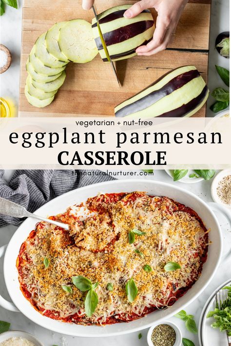 Eggplant Parmesan Casserole, How To Prepare Eggplant, Vegan Eggplant Parmesan, Eggplant Parmesan Recipe, Eggplant Casserole, Eggplant Rollatini, Vegan Italian Recipes, Parmesan Casserole, Eggplant Recipes Parmesan