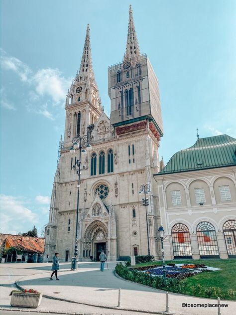 Zagreb Cathedral Zagreb In Winter, Cathedrals In Europe, Croatia Pictures, Zagreb Cathedral, Croatia Itinerary, Krka National Park, Dubrovnik Croatia, Plitvice Lakes National Park, Visit Croatia