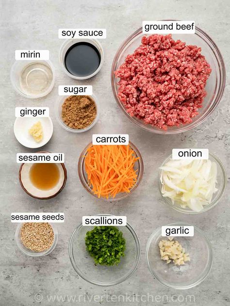 Korean Ground Beef Bulgogi, Ground Beef Bulgogi Recipe, Ground Beef Bulgogi, Pork Bulgogi Recipe, Beef Bulgogi Recipe, Korean Ground Beef, Bulgogi Recipe, Easy Ground Beef, Bulgogi Beef