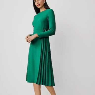 Check this out! ⚡ Kelly Green Dresses Fair Isle Sweater Dress, Kelly Green Dresses, Velvet Midi Dress, Green Dresses, Mini Sweater Dress, Pleated Midi Dress, Fair Isle Sweater, Kelly Green, Spring Dresses