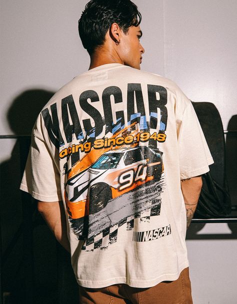 Tillys Exclusive Collectiontillys X Nascar Since 1948 Boxy Tee. Graphic Screened At Left Chest. Large Graphic On Back. Boxy Fit. Crew Neck. Short Sleeve. 100% Cotton. Machine Wash. Imported. Cool Tshirt Designs Graphic Tees, Whistlin Diesel, Austin Bachelorette, Wwe T Shirts, Nascar T Shirts, 90s Tshirt, Flannel Sweatshirt, Retro Graphic Tees, Boys Graphic Tee