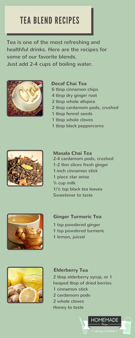 Chi Tea, Elderberry Tea and Ginger Turmeric Tea Blend Recipes by Homemade Recipes Chi Tea, Ginger Turmeric Tea, Types Of Teas, Elderberry Tea, Tea Blends Recipes, Masala Chai Tea, Homemade Tea, Herbal Teas Recipes, Ginger Turmeric