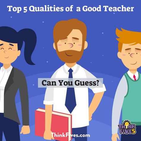 Can you guess which qualities make a good teacher? Find out here --> https://thinkfives.com/classroom/top-5-qualities-of-a-good-teacher/ Do you agree with our list of the most important characteristics for being a good teacher? 👇 Good Teacher, First Year Teachers, Becoming A Teacher, College Student, What It Takes, Best Teacher, College Students, Circles, Education