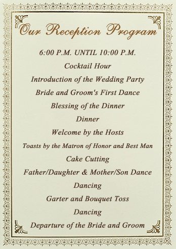 Reception Program Stationery Wedding Reception Schedule, Wedding Stationery Checklist, Reception Program, Wedding Reception Program, Reception Timeline, Wedding Reception Timeline, Party Seating, Wedding Party Invites, Agenda Template