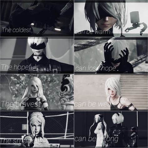 And that's why Nier : Automata is one of my favorite games. I love it more than Drakengard(s) and Nier Gestalt/Replicant. Nier Automata Quotes, Nier Automata Game, Nier Gestalt, Nier Characters, Nier Reincarnation, Drakengard 3, 2b And 9s, 2b X 9s, Stellar Blade