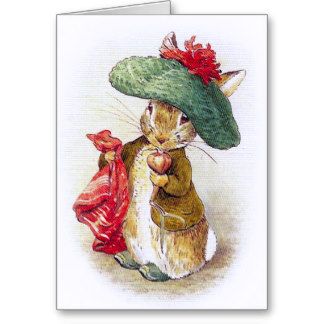 Beatrix Potter: Benjamin Bunny Card Beatrix Potter Nursery, Beatrix Potter Illustrations, Beatrice Potter, Beatrix Potter Books, Lapin Art, Bunny Poster, Peter Rabbit And Friends, Benjamin Bunny, Rabbit Illustration