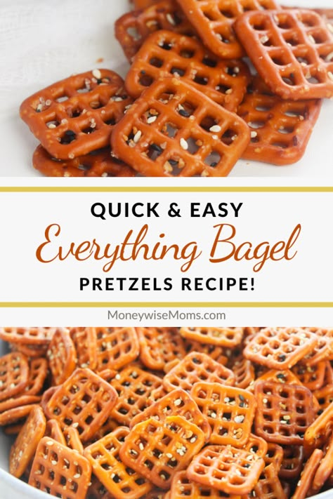 Everything Pretzel, Simple Treats, Seasoned Pretzels, Munchies Snacks, Fast Snack, Pretzel Snacks, Easy Family Recipes, Everything Bagel Seasoning, Bagel Seasoning